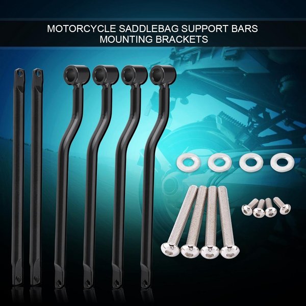 Soportes Para Alforjas De Motocicleta, Color Negro, Para Honda, Suzuki, Yamaha Y Kawasaki.-image