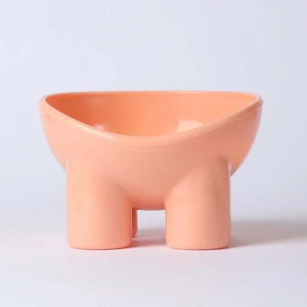 Cuenco Doble Antideslizante Para Gatos Mascota Agua Comida AlimentacióN Cuencos Para Perros Cuenco Para Mascotas Con Soporte Inclinado Alimentador Para Gatos Cuenco De AlimentacióN Suministros Para Gatitos Color Rosa-image