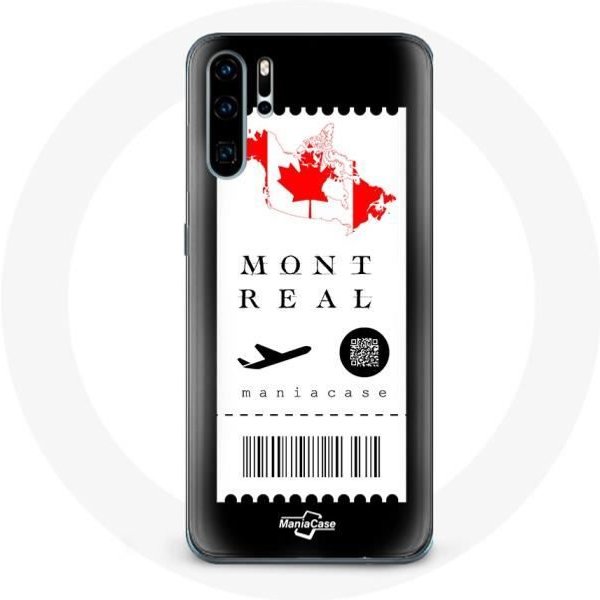 Funda Para Huawei P30 Pro Billete De AvióN Montreal Canadá-image