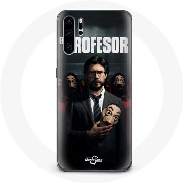 Funda Para Huawei P30 Pro - La Casa De Papel - El Profesor - Flexible - Negra - Mixta-image