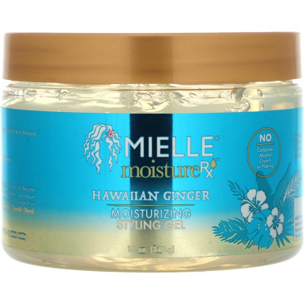 Mielle, Moisture Rx, Moisturizing Styling Gel, Hawaiian Ginger, 340 G (12 Oz) Brown-image