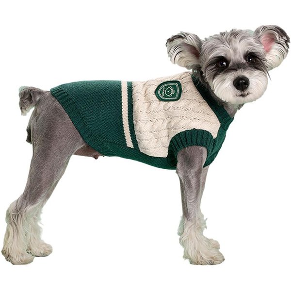 SuéTer Para Perros Y Gatos, Estilo Universitario, Ropa De Invierno Para Mascotas, Para Perros PequeñOs Y Medianos, Chaleco De Punto Para Cachorros, SuéTer CáLido Para Bulldog Y Chihuahua S-image