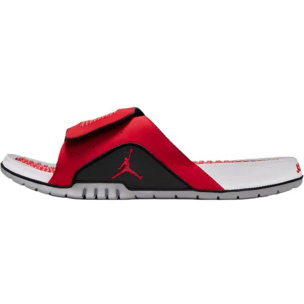Zapatillas De Hombre Air Jordan Hydro 4 Retro Fire Red Black White Gris Cemento 532225-600 45-image