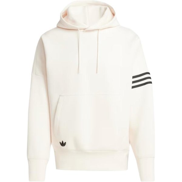 Adidas Originals Neuclassics MięKka Wygodna Lekka OddychająCa Bluza Z Kapturem Pulower LuźNa Z DłUgim RęKawem MęSka Bluza BiałA JF9141 M White-image