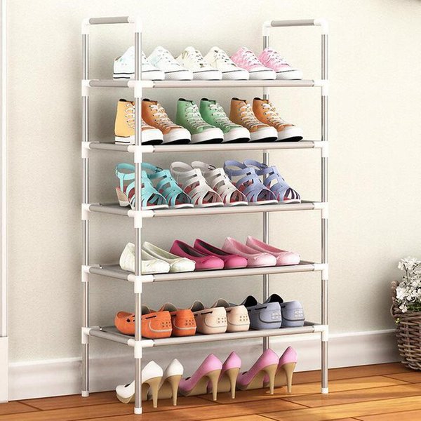 Zapatero Multicapa De PláStico Apilable Transpirable Con Gran Capacidad De CompresióN, Estante Para Guardar Zapatos-image