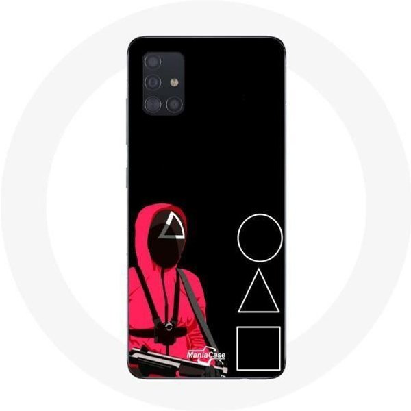 Funda Para Samsung Galaxy A71 Juego Del Calamar MáScaras TriáNgulo Cuadrado Y CíRculo-image