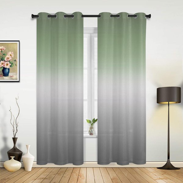 Czerwono-Szare Gradientowe Abstrakcyjne ZasłOny Do Sypialni, Salonu, ZasłOny Kuchenne, ZasłOny Okienne Do Pokoju DziecięCego, Nowoczesny WystróJ Domu 135W X 60H(Cm) X1-image