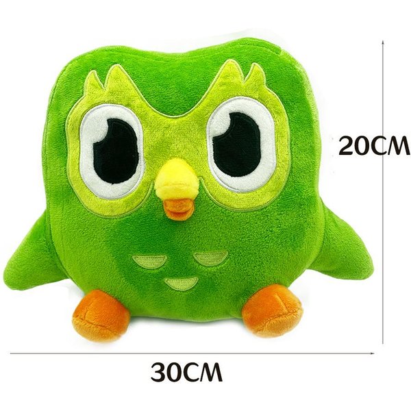 Urocze Zielone Duo Pluszowa Zabawka Sowa MięKki Pluszowy ZwierząTko Lalka KreskóWka Anime Pluszak Prezent Urodzinowy Dla Dzieci BiałY-image
