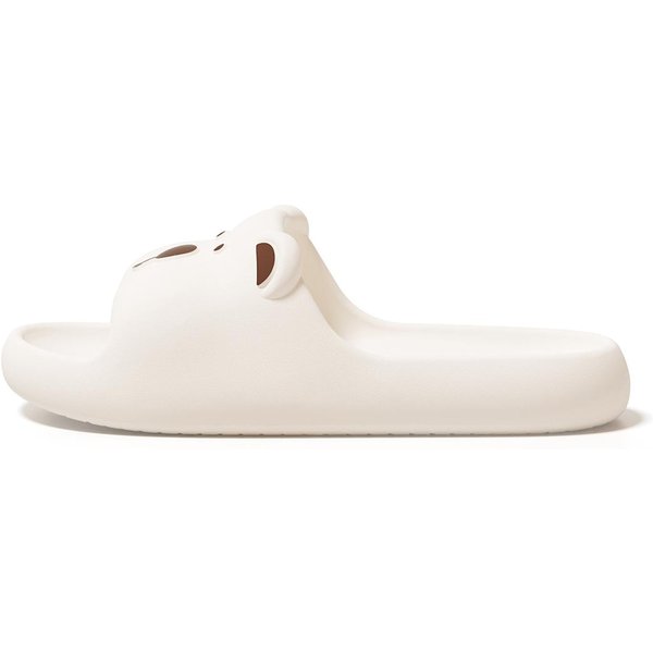 EVA Kapcie Unisex Uroczy KreskóWkowy Miś Kapcie Domowe Wygodne MięKkie Kapcie Domowe 38-39 Beige-image
