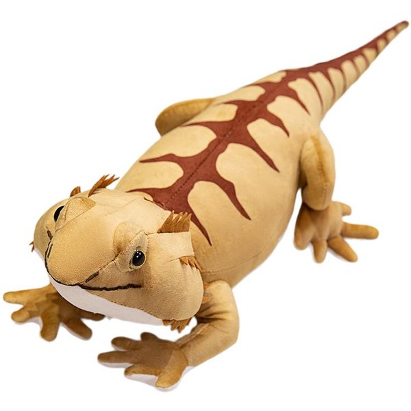 42/54 Cm MięKka Pluszowa Lalka Agama Brodata Wypchane BrąZowo-Zielone Dzikie Zwierzę Poduszka Dekoracja Prezent Dla MężCzyzn 42Cm-image
