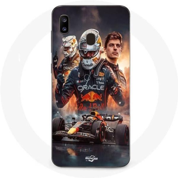 Funda - Maniacase - Samsung Galaxy A20 - Max Verstappen F1 - Flexible - Negra-image
