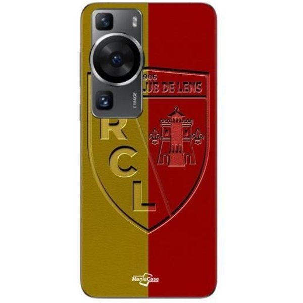Coque Huawei P60 RCL Lens Logo Fond Jaune Et Rouge Maniacase-image