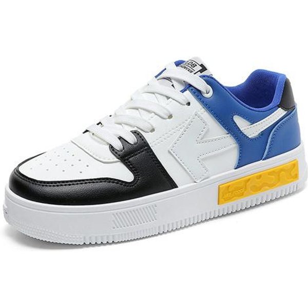 Modne Uniwersalne MęSkie Buty Skateboardowe Letnie Casualowe MęSkie Buty Sportowe Nowa Moda MęSkie Buty PłAskie AmortyzująCe MęSkie Buty 39 White-image
