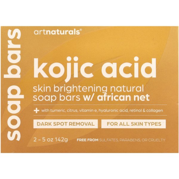 Artnaturals, JabóN De áCido KóJico, 2 Barras, 5 Oz (142 Gramos) Beige-image
