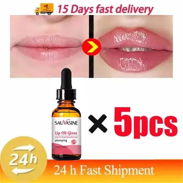 Serum PowięKszająCe Usta Extreme Volume WygłAdzająCy PłYnny Olejek NawilżAjąCy RedukująCy Drobne Zmarszczki BłYszczyk PowięKszająCy Usta Seksowne PięKno Makijaż Pink-image