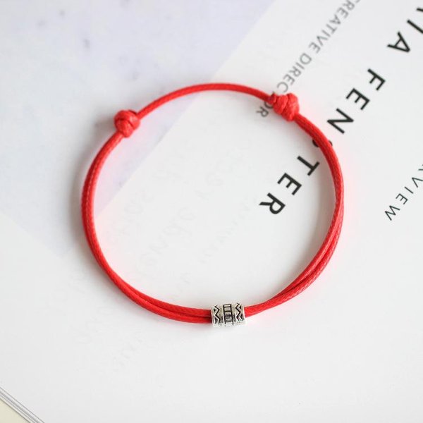 Regulowana Bransoletka Ze Sznurka Dla Kobiet I MężCzyzn BiżUteria Dla Par RęCznie Pleciona Bransoletka Z Amuletem Kobiety MężCzyźNi BiżUteria Z Nici Prezent-image