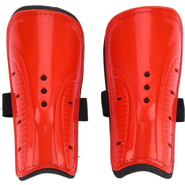 1 Par Adulto NiñO FúTbol Deportes Espinilleras FúTbol BalóN Espinilleras Protector De Piernas Rojo-image