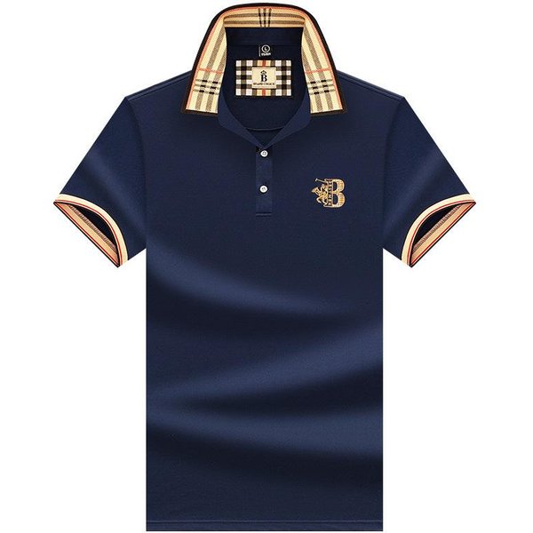 Camiseta De Verano Para Hombre Nueva Marca Paul Suelta Bordada Manga Corta Negocios Cuello Abatible Polo Para Hombre Xxxl Azul Marino-image