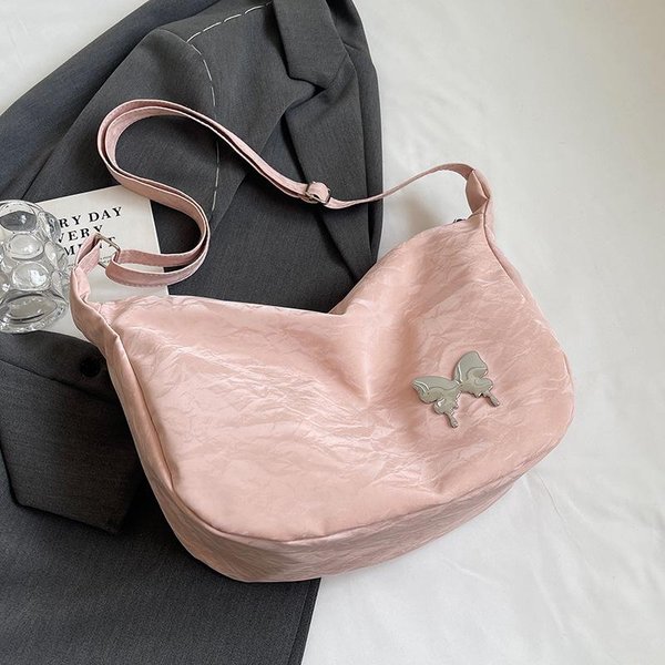 Bolso Mariposa Mujer Nuevo Moderno Nicho Viajero Bolso Cruzado Ins Estudiantes Universitarios Clase Bolso De Hombro Gray-image