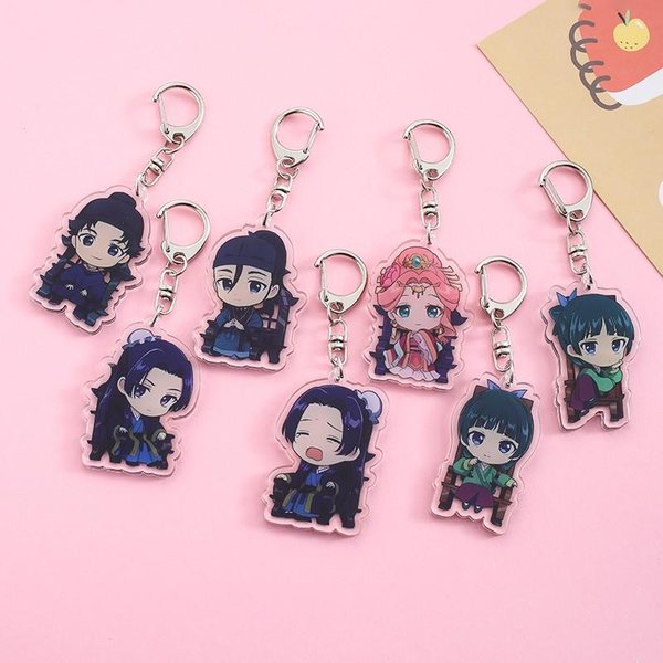 1/7 Szt. Anime PamięTniki Aptekarki Akrylowy Breloczek Uroczy Wisiorek Do Plecaka Zabawne Zawieszki Do Toreb Akcesoria Dekoracja ŚWiąTeczne Prezenty 5 Cm Gray-image