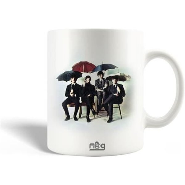 Mug En CéRamique The Beatles Groupe Musical Affiche BiałY-image