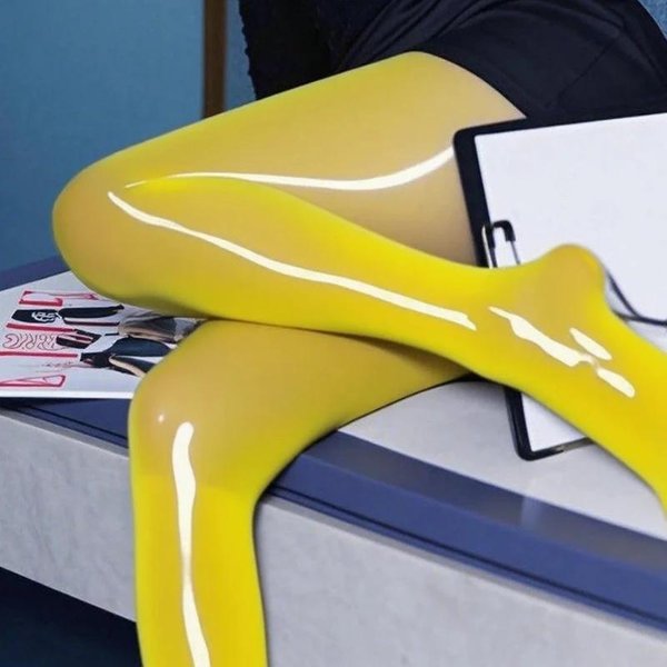 Medias Sexys Brillantes Transparentes Para Mujer Primavera OtoñO Verano Alto Contenido De Aceite Medias Brillantes De Aceite De Caballo Tallas Grandes Medias Weight 40-80Kg Yellow-image
