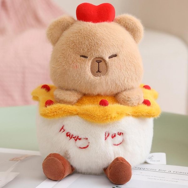 DwupięTrowy Ciasto Pluszowa Poduszka Wypchana Kawaii SłOdka UśMiechnięTa Twarz Poduszka Figurka CzłOwieka Z NóżKami Dekoracja Rekwizyt Imprezowy Prezent-image