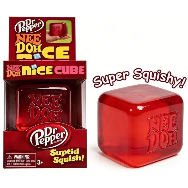 Dr Pepper Needoh Kostka Kostka Squishy Zabawka Do RozłAdowania Stresu MięKka ŚCiskana Kostka Fidgetowa Zabawka Sensoryczna Do ŁAgodzenia LęKu-image