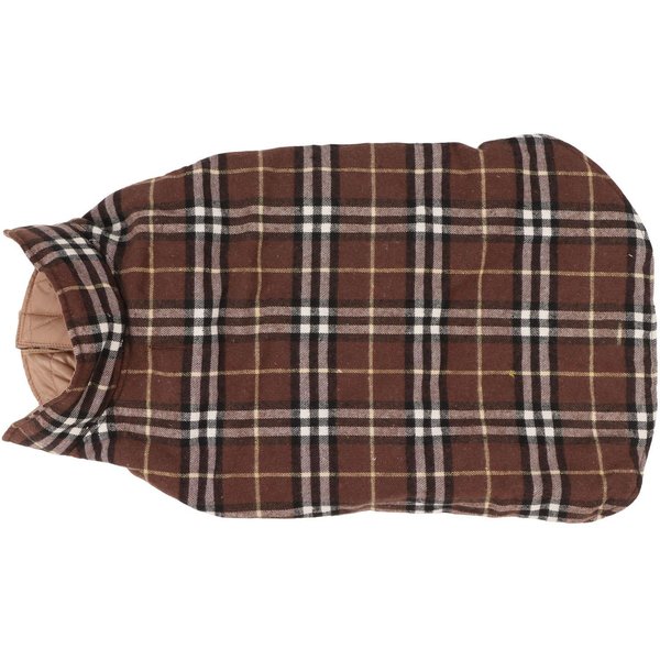 Abrigo De Invierno Para Perro Chaleco Suave PoliéSter AlgodóN OtoñO Mascota Chaqueta Para Clima FríO Para Perros Grandes Café 8XL-image