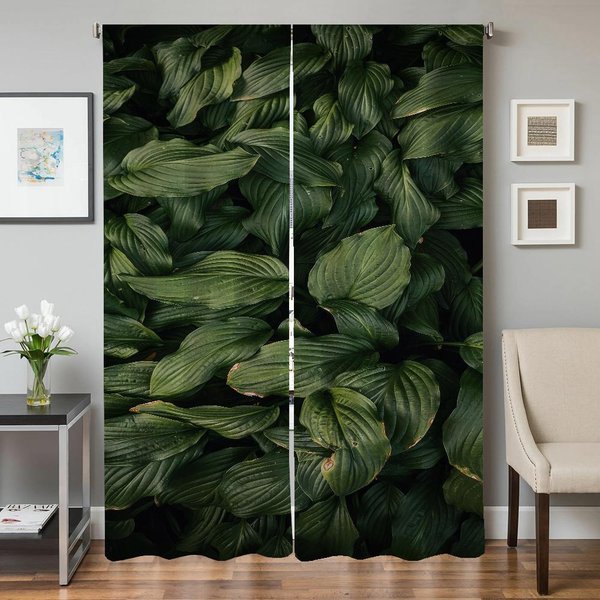 Cortinas De Cocina Para Interior De Hogar Para Sala De Estar 2 Piezas Cortinas Opacas Cortina De Puerta Hojas ParticióN DecoracióN De Dormitorio Sombra W50Xh70Cmx2Pcs-Cl-image