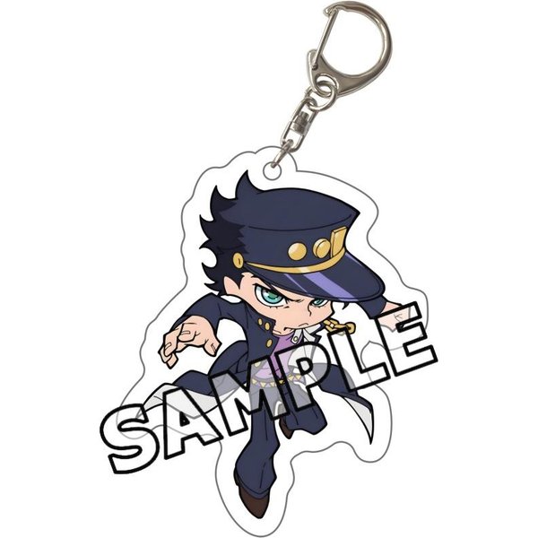 2026 Nowy Bizarre Adventure Jojo Chibi Akrylowy Breloczek Jjba Jotaro Giorno Jolyne Dio Josuke Bruno Breloczek Kawaii Anime Torba Prezent 6 Cm Blue-image