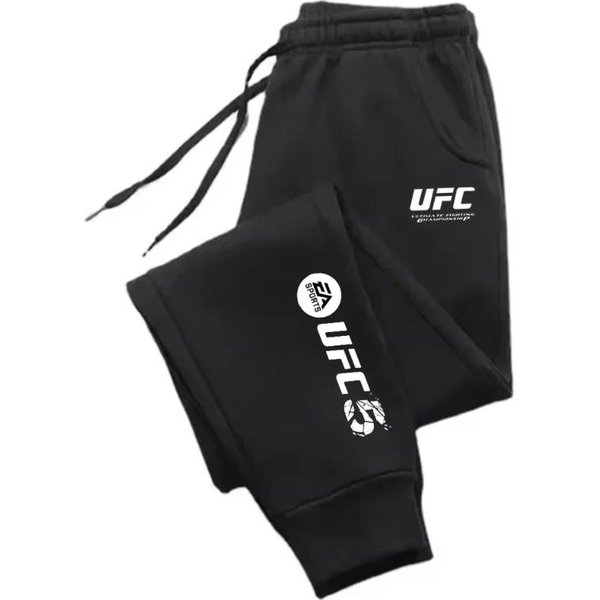 Pantalones Casuales Para Hombre OtoñO Invierno Pantalones De CháNdal Pantalones De Gimnasio Moda Color SóLido Entrenamiento Pantalones Largos Hombre Running Jogger Deportivos M Black-image