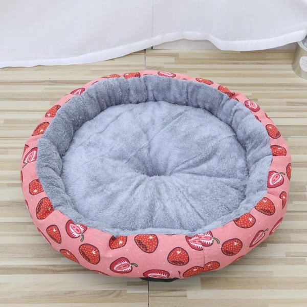 Suministros Para Mascotas Nido Para Gatos Nido Para Perros Nido Redondo De AlgodóN CóModo Nido Universal De Temporada Para Perros Y Gatos Perros PequeñOs Y Medianos 34Cm-image