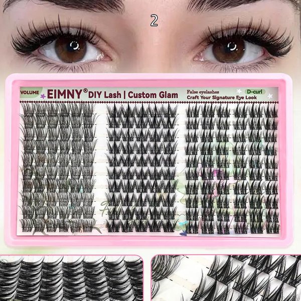 1 PudełKo KęPki PrzedłUżAnie RzęS 10-16Mm Mix Puszyste GęSte KęPki RzęS Naturalne RzęSy Wispy Indywidualne PrzedłUżAnie RzęS KęPki 2 White-image
