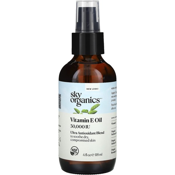 Sky Organics, Aceite De Vitamina E, 36.000 Ui, 4 Fl Oz (118 Ml)-image