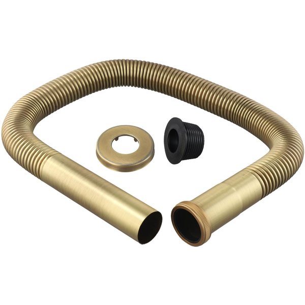 SifóN De Tubo De LatóN Para DesagüE Flexible De Fregadero Para Uso En Cocina Y BañO-image