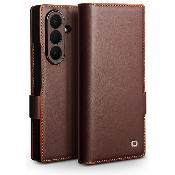 Dla Samsung Galaxy Z Fold 8 Ultra Qialino Premium Etui Ze Prawdziwej SkóRy Dla Samsung Z Fold8 Ultra Portfel Cover Z Naturalnej SkóRy BydlęCej Galaxy Z Fold 8 Ultra BrąZowy-image