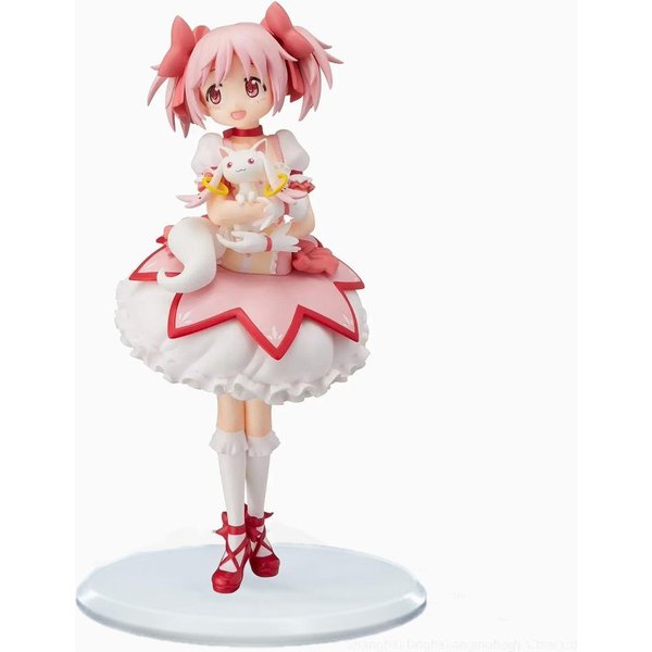 18 Cm Puella Magi Madoka Magica Figurka Anime Kaname Madoka Dziewczyna Magiczna Figurki Akcji Anime Z PVC Ozdoby Na Biurko Model Zabawki Prezent-image
