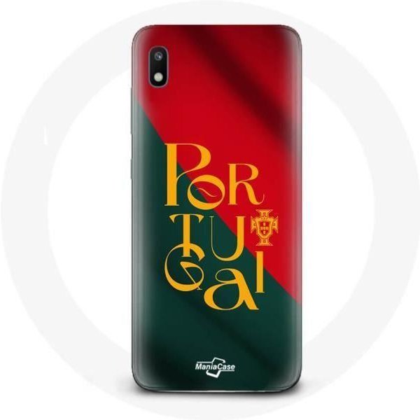 Funda - Maniacase - Samsung Galaxy A10 - Bandera De Portugal - Flexible - Negra Negro-image