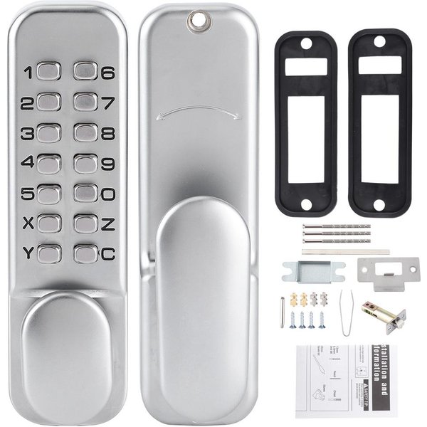 Cerradura De CombinacióN MecáNica Inteligente Cerradura De Seguridad Sin Llave Codificada Para Entrada De Hogar Oficina-image