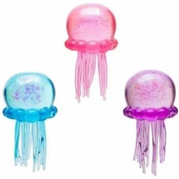 Juguete Squishy De Medusa Asmr Lleno De Purpurina TentáCulos Ondulantes Rebote Lento Alivio Del EstréS Juguete Sensorial-image