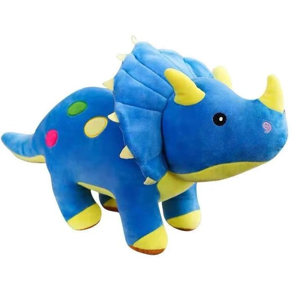 40CM Pluszowa Zabawka Triceratops Nakrapiane KróLestwo DinozauróW UspokajająCa Poduszka Do Spania Lalka Super MięKka Do Dawania Dzieciom Prezenty Urodzinowe 40Cm-image