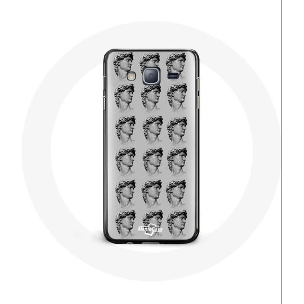 Coque Pour Samsung Galaxy J7 Statue Fond Gris-image