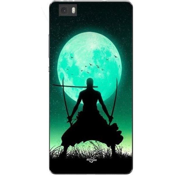 Funda Maniacase Para Huawei P8 Lite Roronoa Zoro Triple Espada Luna Llena-image