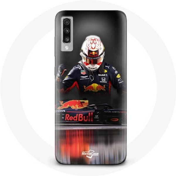 Funda - Maniacase - Samsung Galaxy A50 - FóRmula 1 Max Verstappen - Flexible - Negro Negro-image