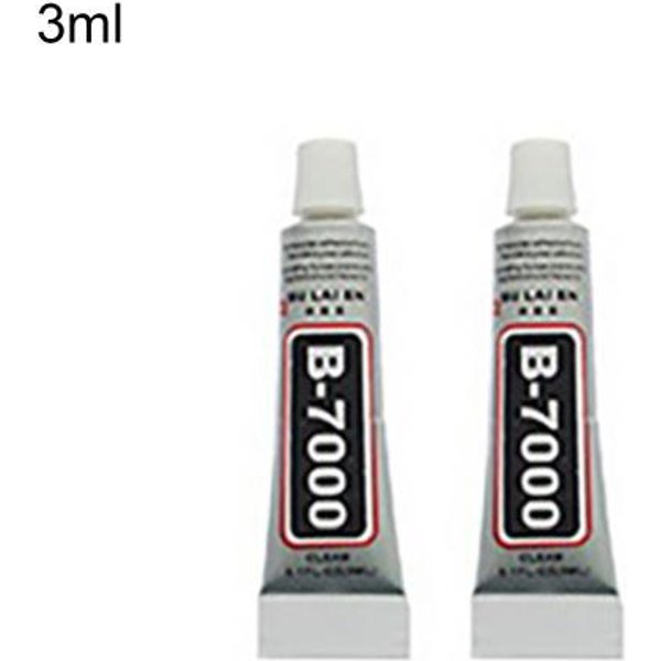 2 Piezas B7000 Pegamento Multiusos SemilíQuido Adhesivo Fuerte Impermeable Pegamento Universal Para JoyeríA Manualidades DIY Para Metal 3ML Gray-image