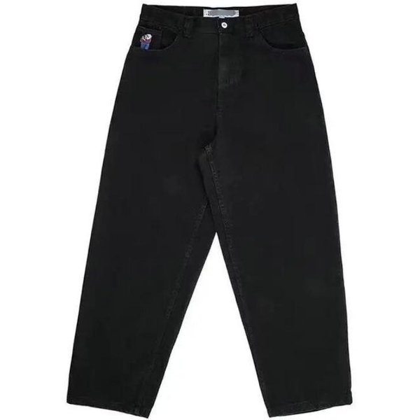 Jeans Anchos Bordados Estilo Retro Americano Y2K - Pantalones Casuales Holgados De Moda Streetwear S-image