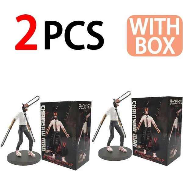 19Cm Chainsaw Man Denji Figurka Anime Denji/Power Figurka Akcji 1560 Chainsaw Man Denji Figurka Kolekcjonerska Dla DorosłYch Lalka Zabawka-image