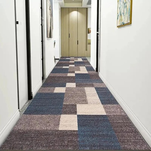 Alfombra Moderna Para Pasillo Largo De Casa, Pasillo, Escaleras, Pasillo De Hotel, Alfombra Larga Antideslizante, Alfombrillas Lavables, Personalizables 40X60Cm-image