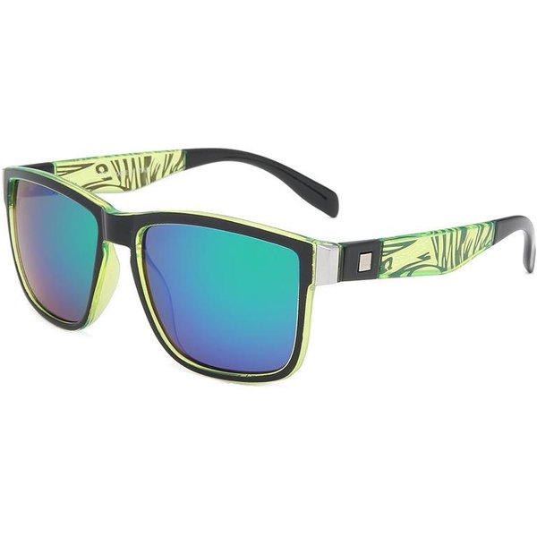 Nuevas Gafas De Sol De Lujo Con Montura Cuadrada, ProteccióN UV400, Estilo Retro CláSico Unisex, DiseñO VersáTil. Black Blue-image
